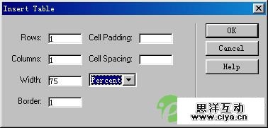 Dreamweaver表格妙用线框制作