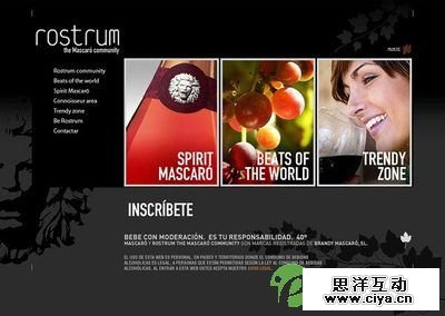 Dreamweaver网页版式风向标:黑底炫彩设计