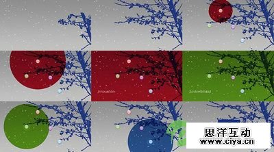 Dreamweaver网页版式风向标:黑底炫彩设计