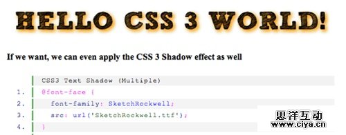 CSS3用户自定义字体