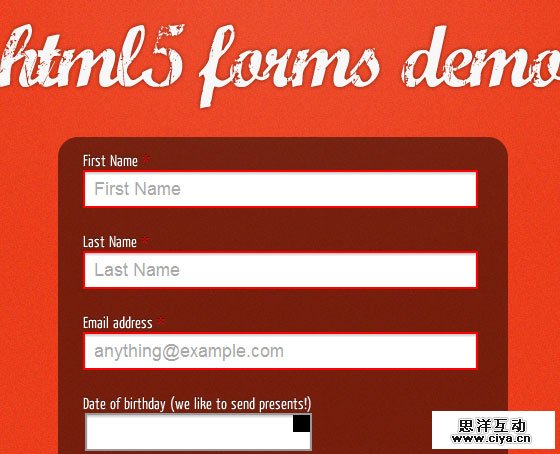 Fun with HTML5 Forms