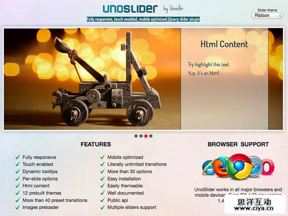 Responsive jQuery Slider Plugins