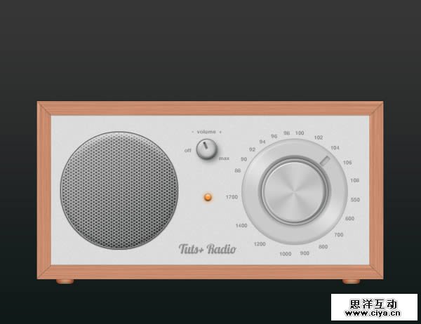创建逼真写实的高质感收音机