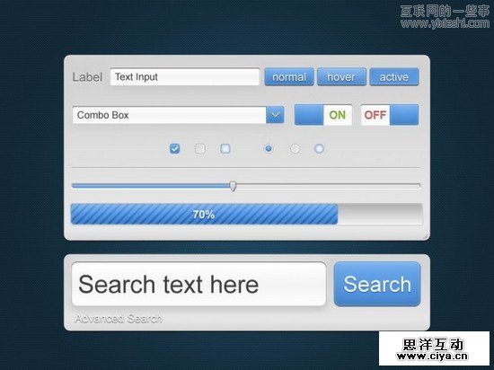 27套精美的网页设计元素集免费下载,互联网的一些事