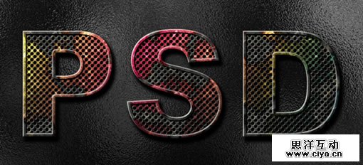 130RV3XI0 125O48 在Photoshop中制作斑驳的彩色生锈金属文字