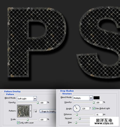130RV3915P 1356349 在Photoshop中制作斑驳的彩色生锈金属文字