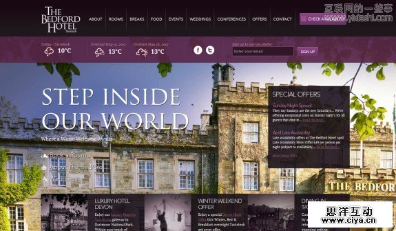 国外酷站：25个精美的国外旅游网站设计作品,互联网的一些事
