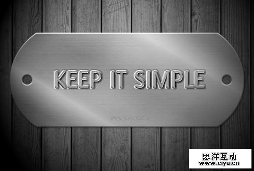 How to Create Embossed Metal Tag Text Effect in Photoshop