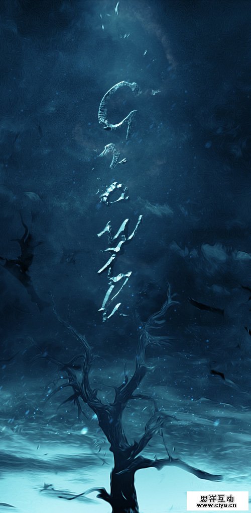 How to Create Cold Winter Night Text Effect in Photoshop