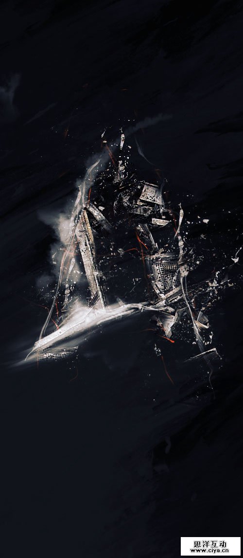 Create Abstract Text Effect with Metal Scraps in Photoshop