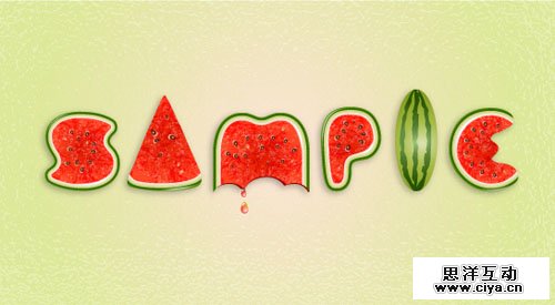 Use Brushes to Create a Watermelon Text Effect in Illustrator