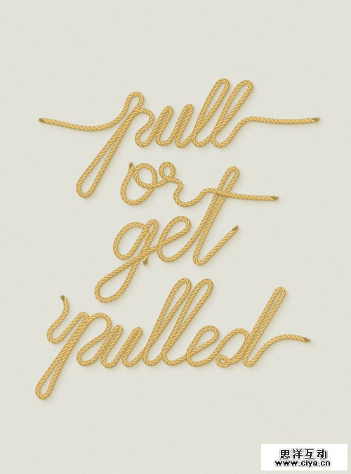 Use a Pattern Brush to Create a Rope Text Effect in Illustrator