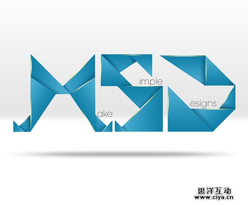 Create Abstract Geometric Text Effect in Photoshop