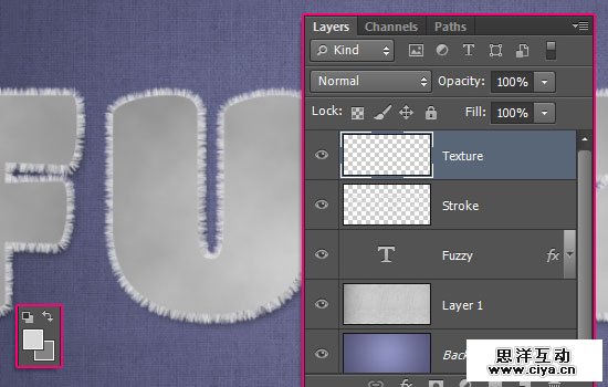 Striped Fuzzy Text Effect step 4