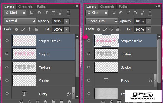 Striped Fuzzy Text Effect step 7