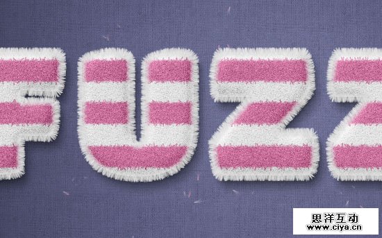 Striped Fuzzy Text Effect