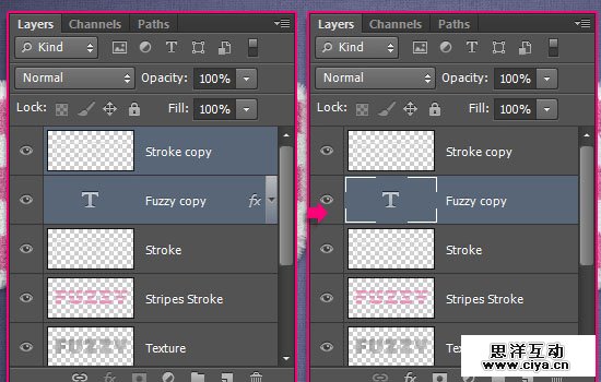 Striped Fuzzy Text Effect step 8
