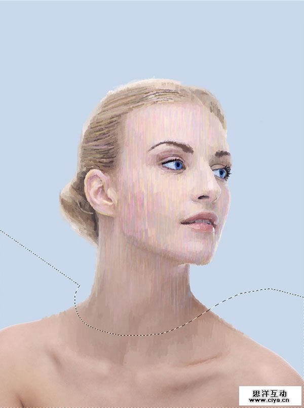 1386384093530320 在Photoshop中创建点彩油墨画人物肖像