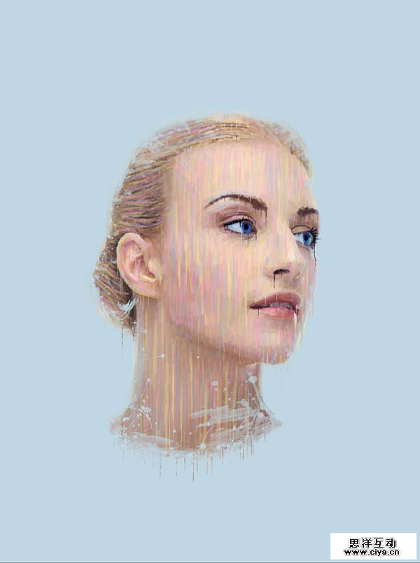 13863840933413301 在Photoshop中创建点彩油墨画人物肖像
