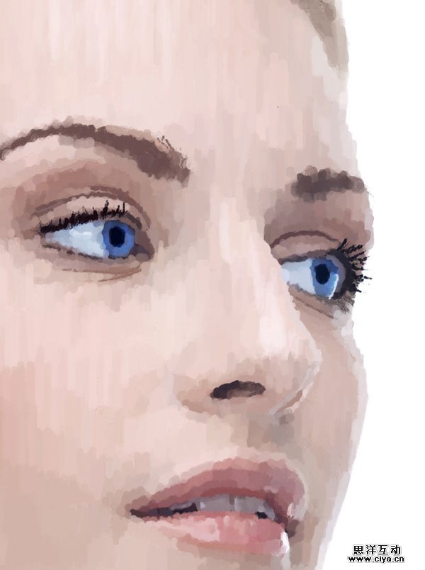 1386384093947214 在Photoshop中创建点彩油墨画人物肖像