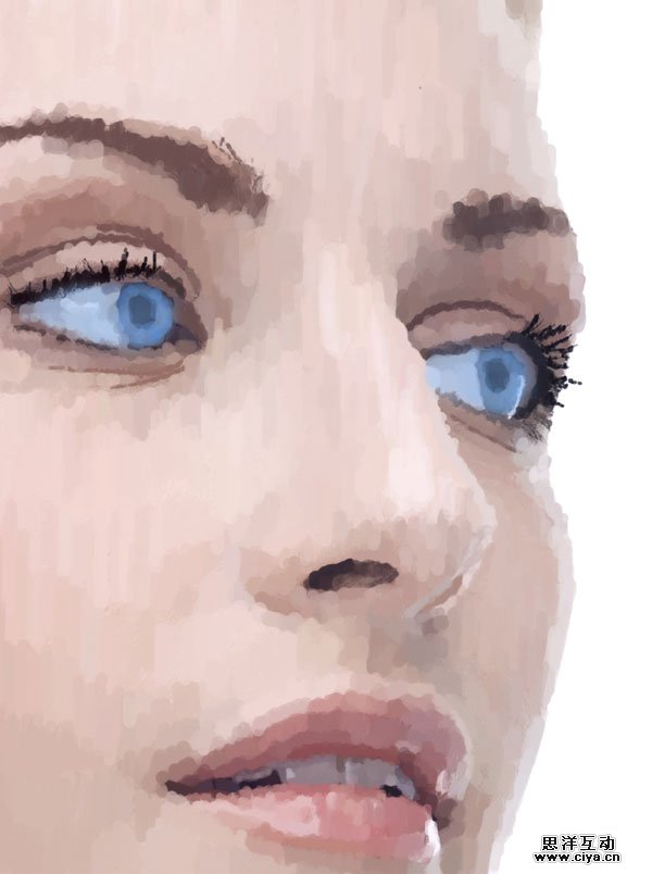 1386384093741512 在Photoshop中创建点彩油墨画人物肖像