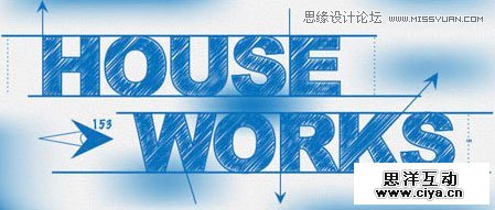 Illustrator教程：巧用涂抹命令打造文字草图效果,PS教程,photoshop教程