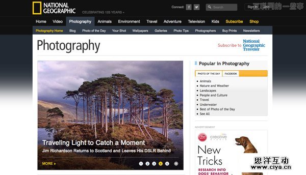 还为没有设计灵感而烦恼？网站设计灵感的十个来源！,互联网的一些事