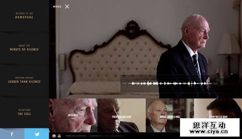 The Minute Of Silence 网页设计欣赏