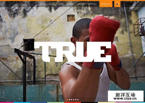 TRUE 网页设计欣赏