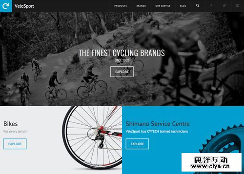 VeloSport 网页设计欣赏