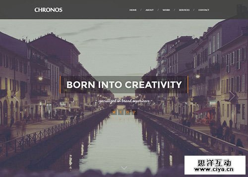 CHRONOS Parallax HTML Template 网页设计欣赏