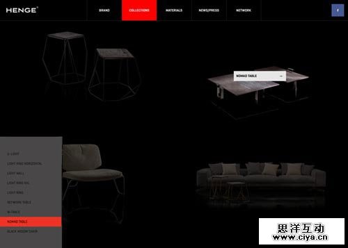 furnitures and design CSS网站作品