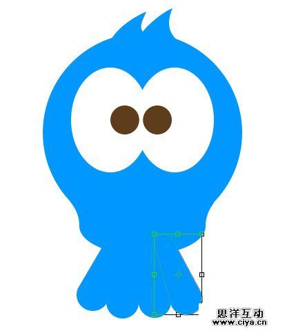 在Photoshop中创建一只可爱的Twitter小鸟