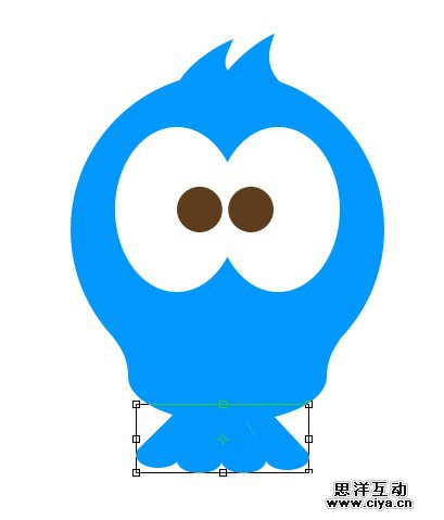 在Photoshop中创建一只可爱的Twitter小鸟