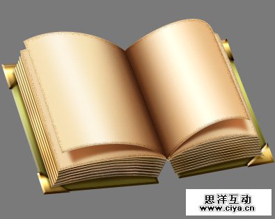 PS中级教程！教你利用PS绘制精美的复古书本图标