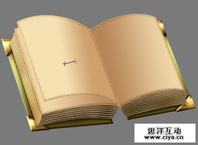 PS中级教程！教你利用PS绘制精美的复古书本图标