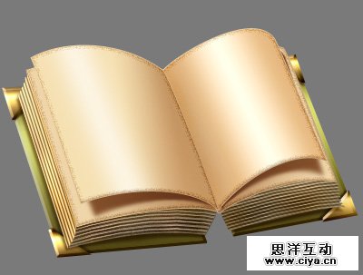 PS中级教程！教你利用PS绘制精美的复古书本图标