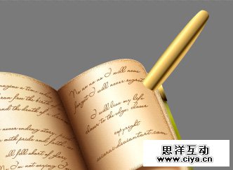 PS中级教程！教你利用PS绘制精美的复古书本图标