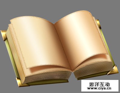 PS中级教程！教你利用PS绘制精美的复古书本图标