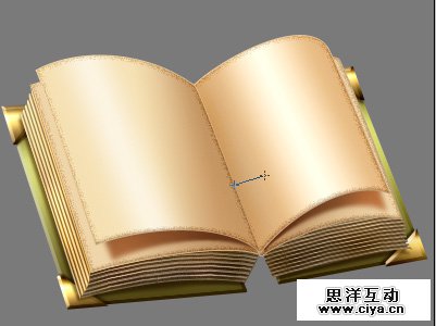 PS中级教程！教你利用PS绘制精美的复古书本图标