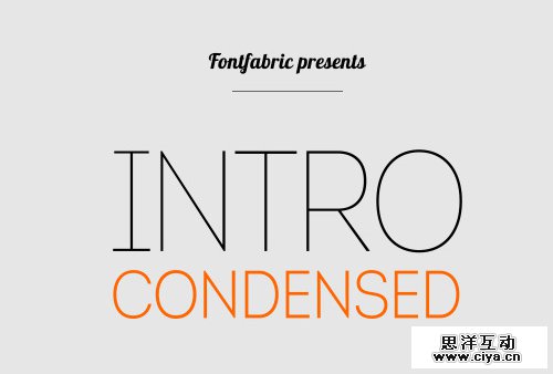 Intro Condensed Free Font