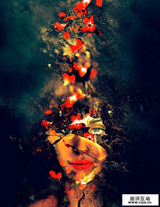 从小白到大神！PS合成魔幻鲜花人像特效