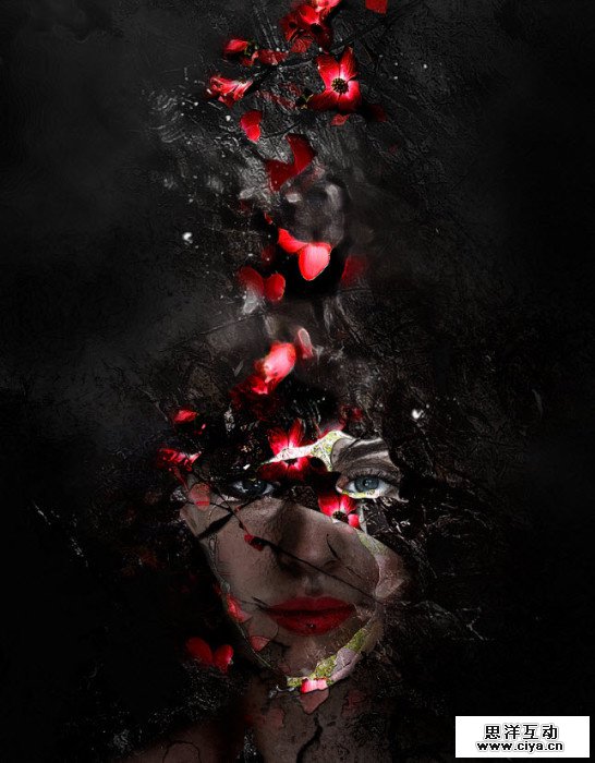 从小白到大神！PS合成魔幻鲜花人像特效