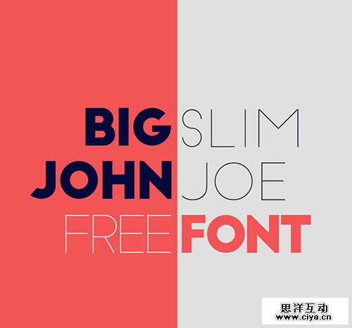 Big John / Slim Joe Free Font