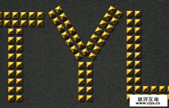 Simple Studded Text Effect step 6