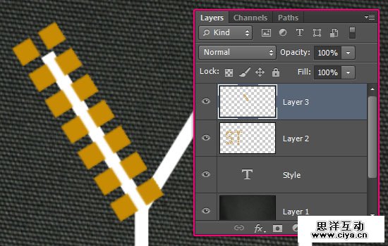 Simple Studded Text Effect step 4