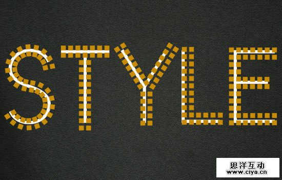 Simple Studded Text Effect step 4