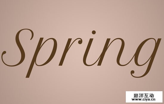 PS教程：创建清新雅致的樱花效果字体