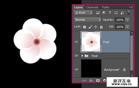 PS教程：创建清新雅致的樱花效果字体