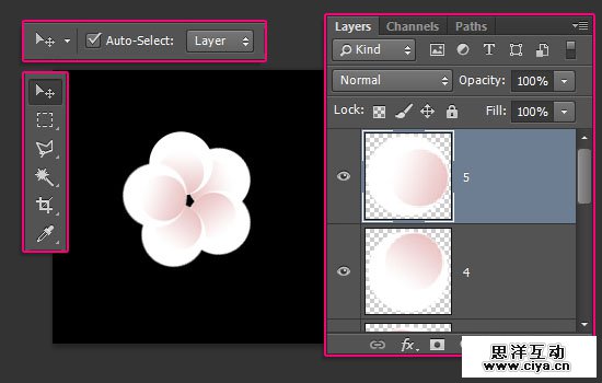 PS教程：创建清新雅致的樱花效果字体